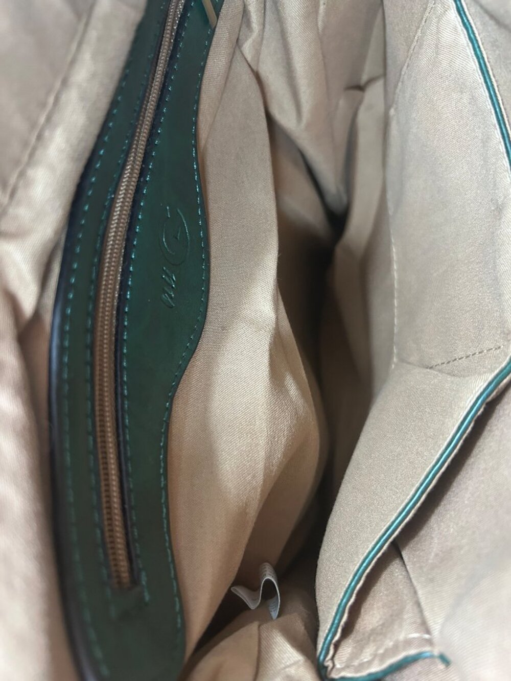 Nu G Forest Green Woven Unisex Satchel Backpack Dark Academia/Poetcore - Picture 11 of 16